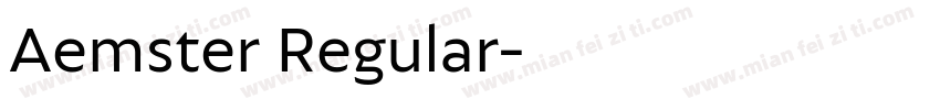 Aemster Regular字体转换